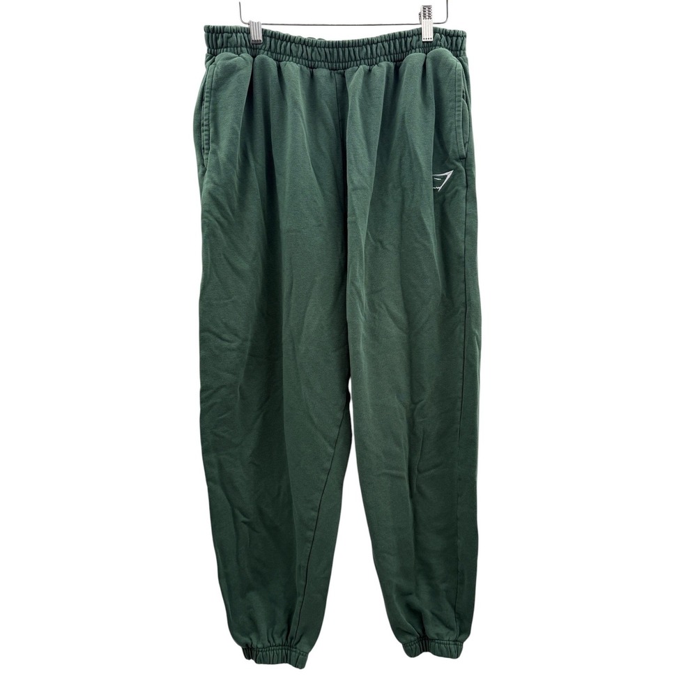 Gymshark Rest Day Sweatpants Mens XL Forest‎ Green Oversized Fleece Joggers